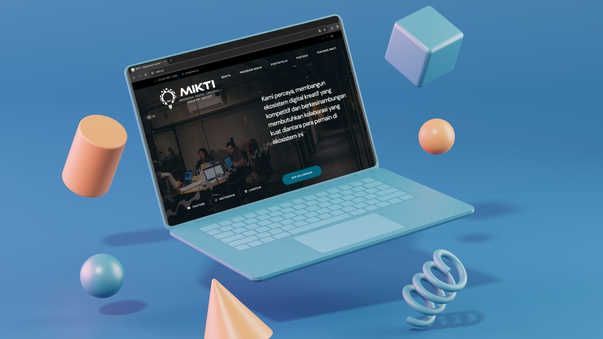 MIKTI (Indonesia Digital Creative Industry Society) Website